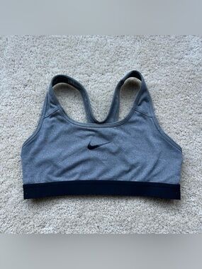 Nike Dri-Fit Women’s Gray Racerback Sports Bra - Sz S - VGUC